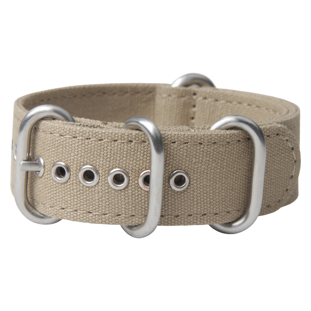 Wholesale Beige Canvas Zulu Watch Straps with Grommets Hole Buy