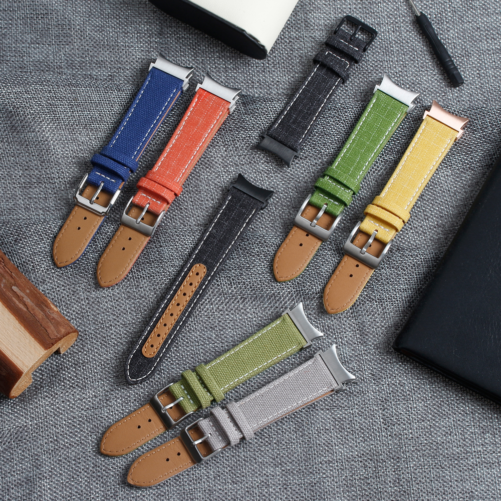 CONKLY Gray Samsung Galaxy 4 Watch Bands Apple Watch Straps Leather