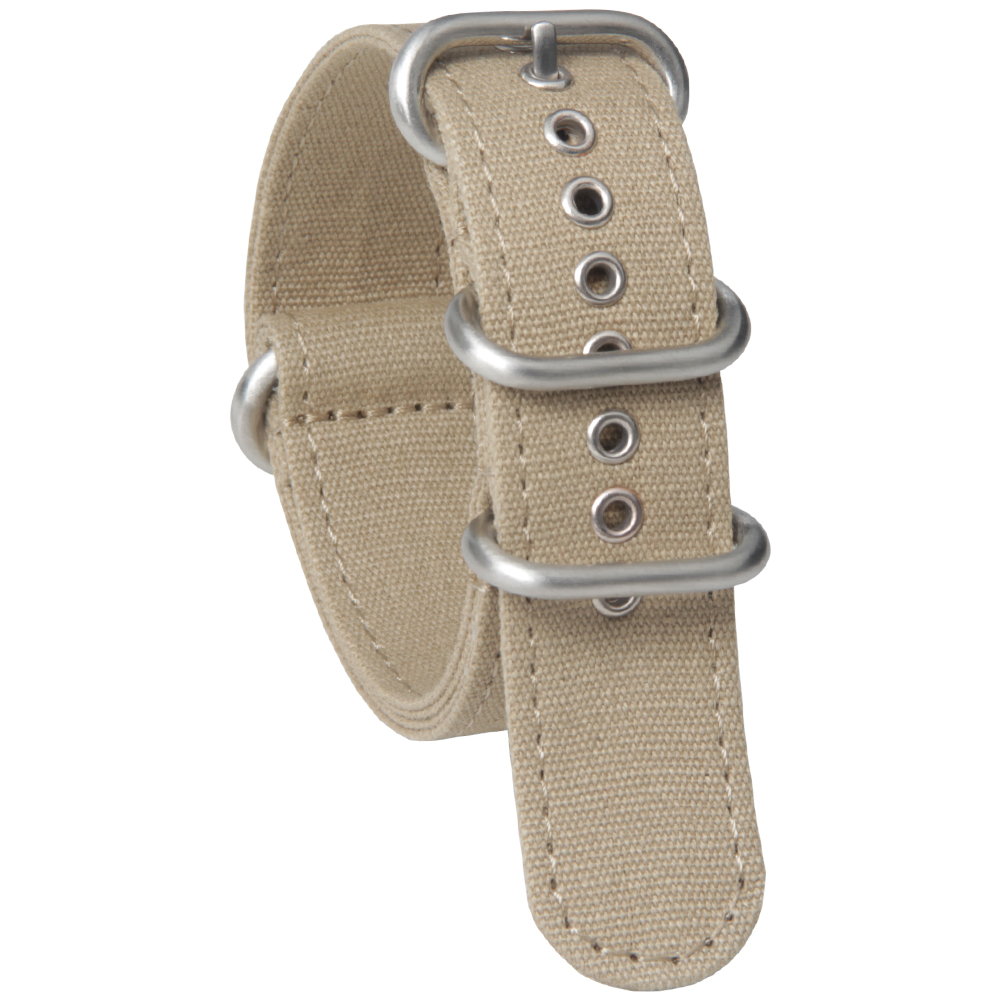 Wholesale Beige Canvas Zulu Watch Straps with Grommets Hole Buy